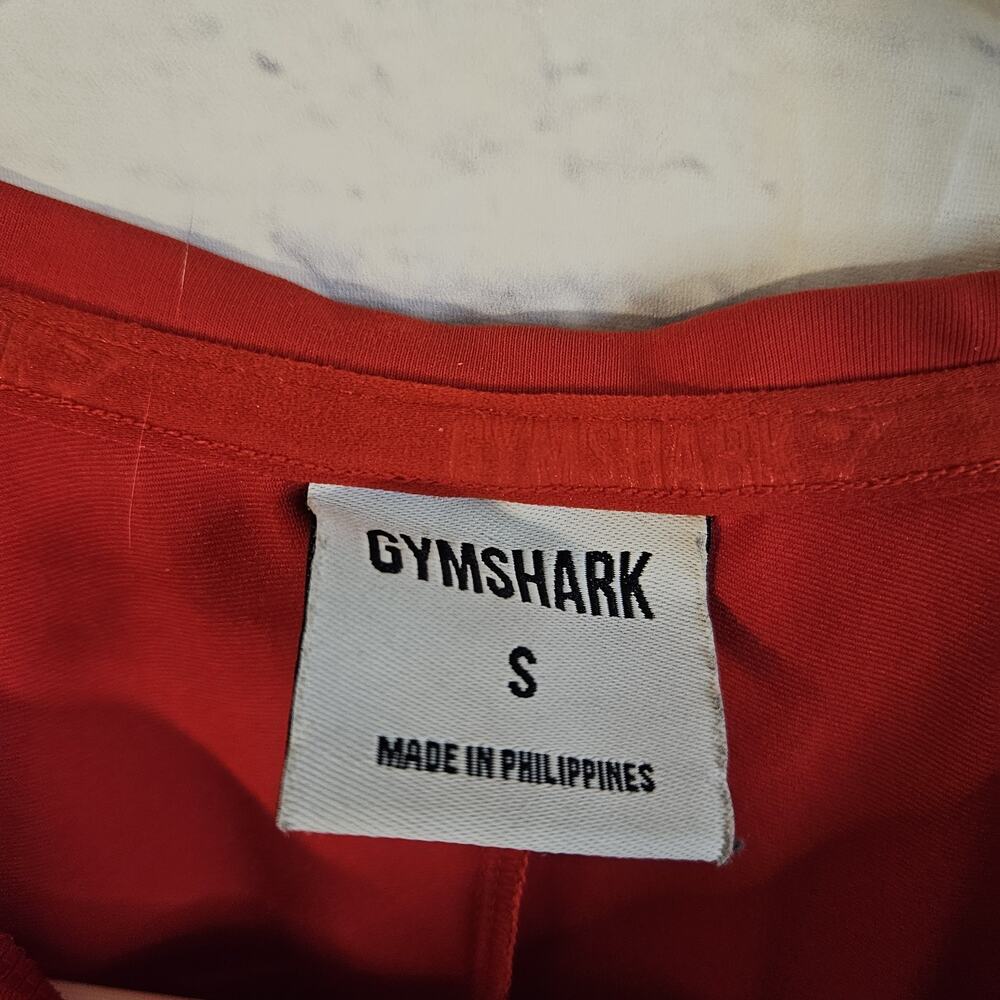GYMSHARK VEER T-SHIRT Size: S Mens Red Short Sleeve - Picture 5 of 6